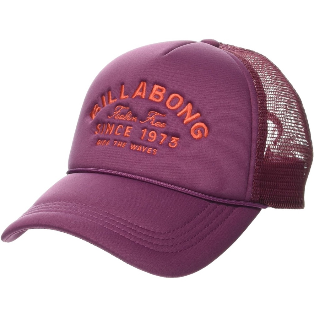 Billabong Burgundy Across Waves Trucker Hat